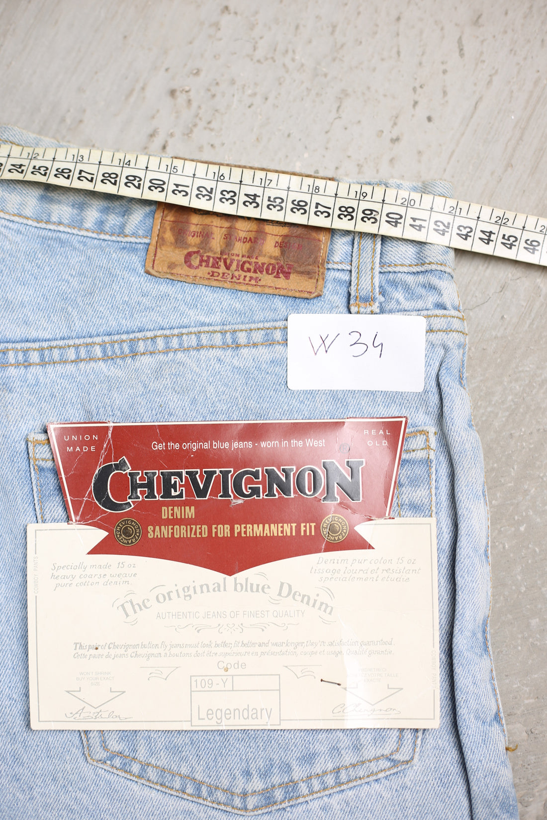 CHEVIGNON DEADSTOCK JEANS