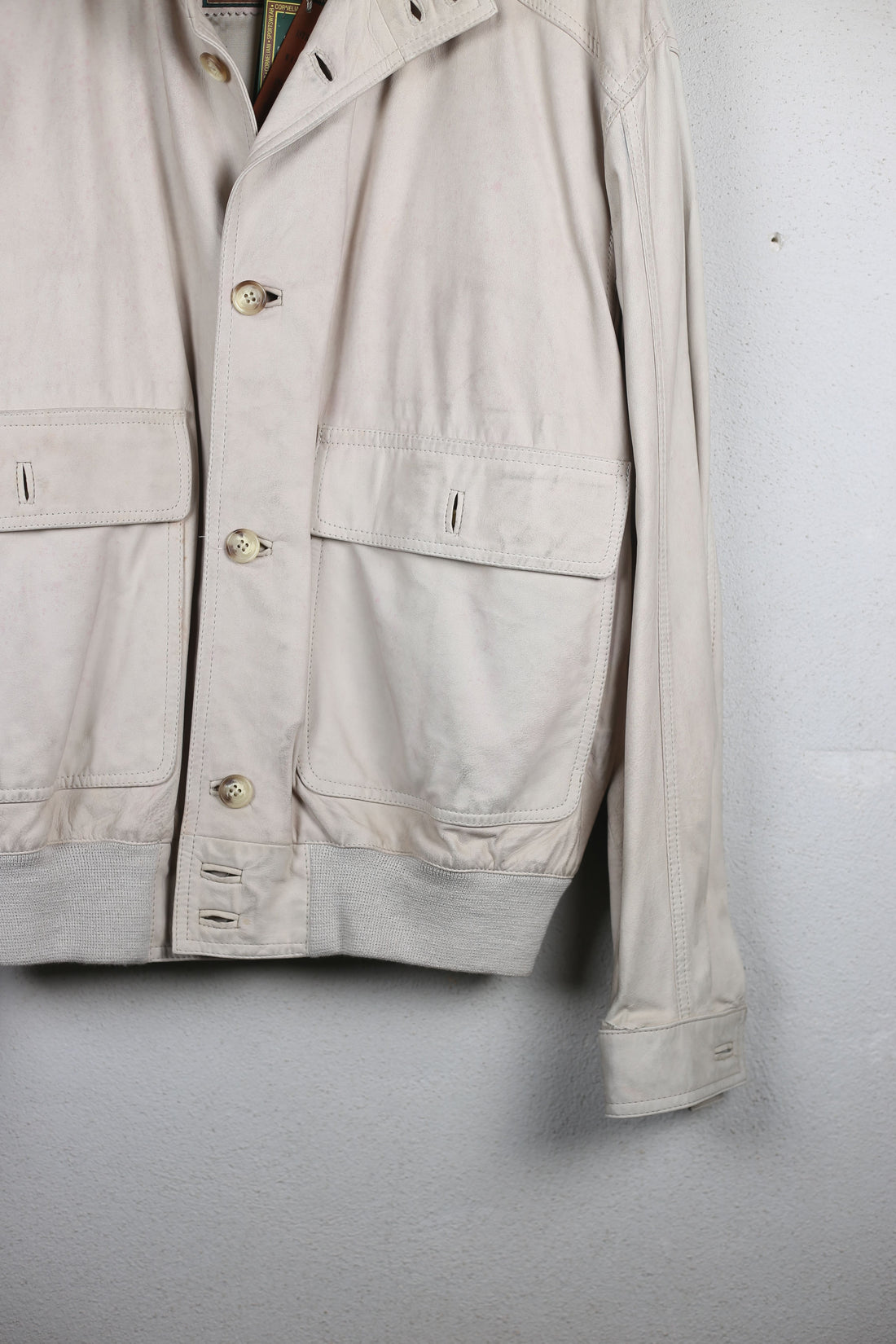 CORNELIANI LEATHER JACKET - XL -