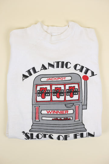 Felpa RAGLAN  ATLANTIC CITY Made in Usa  - L -