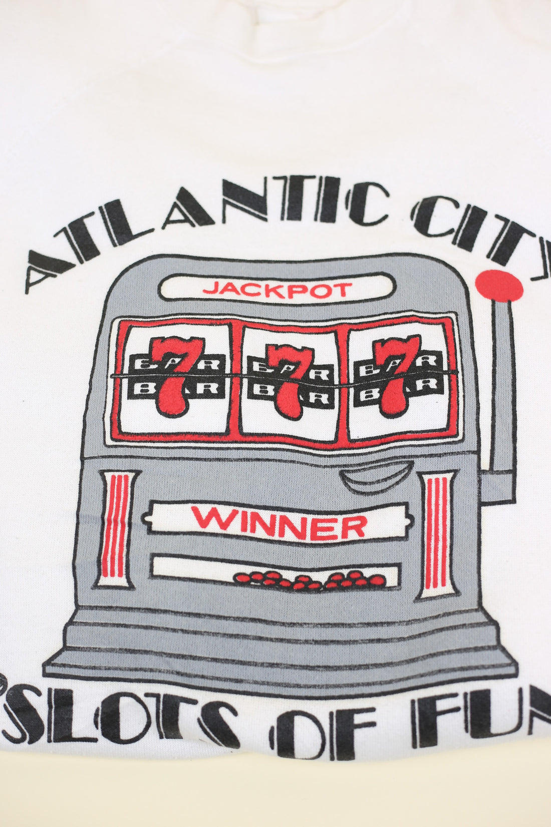 Felpa RAGLAN  ATLANTIC CITY Made in Usa  - L -