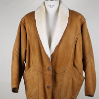 Sheepskin SHEARLING real leather WOMEN - M -