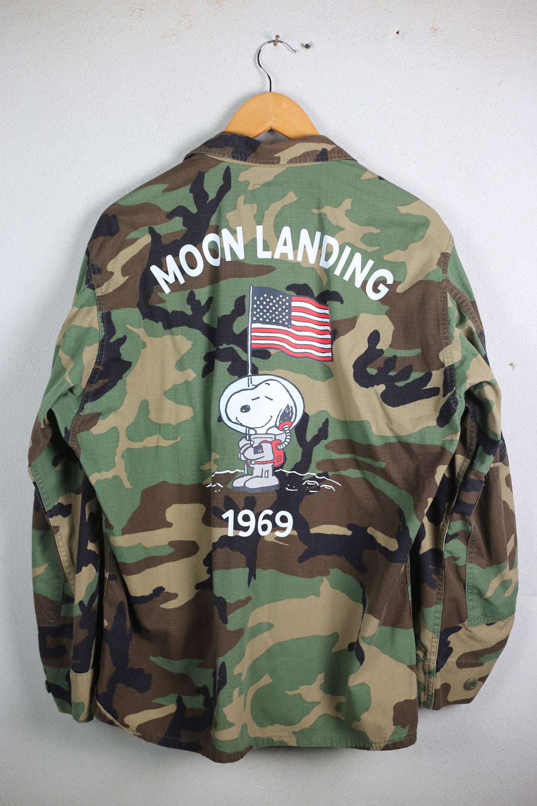 CAMOUFLAGE WOODLAND Us ARMY AIRBORNE JACKET - XL -(Large Short)