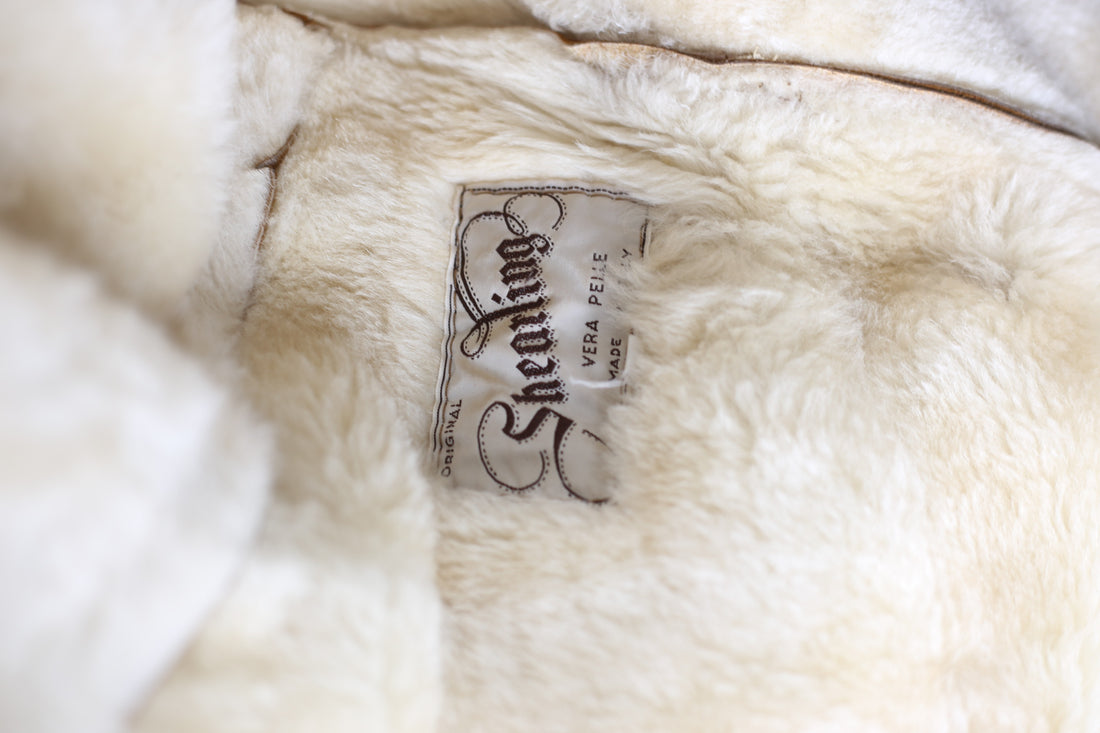 Sheepskin SHEARLING real leather WOMEN - M -