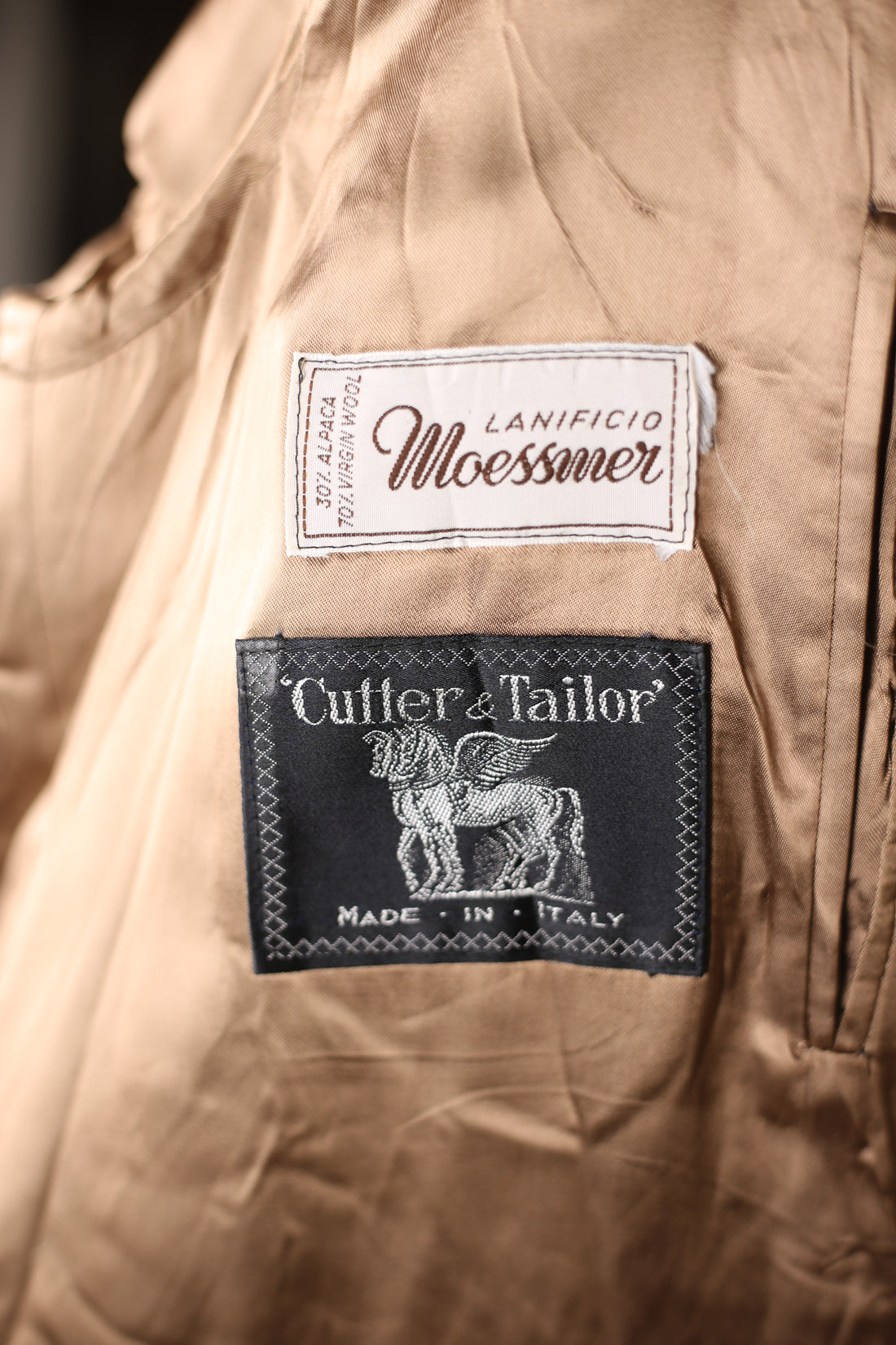 LODEN ALPACA   Vintage -  L -