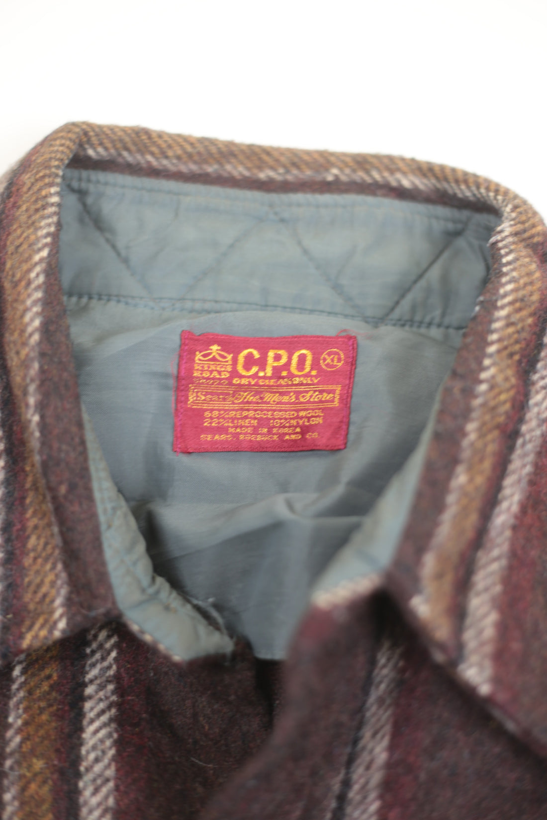 Plaid shirt -XL-