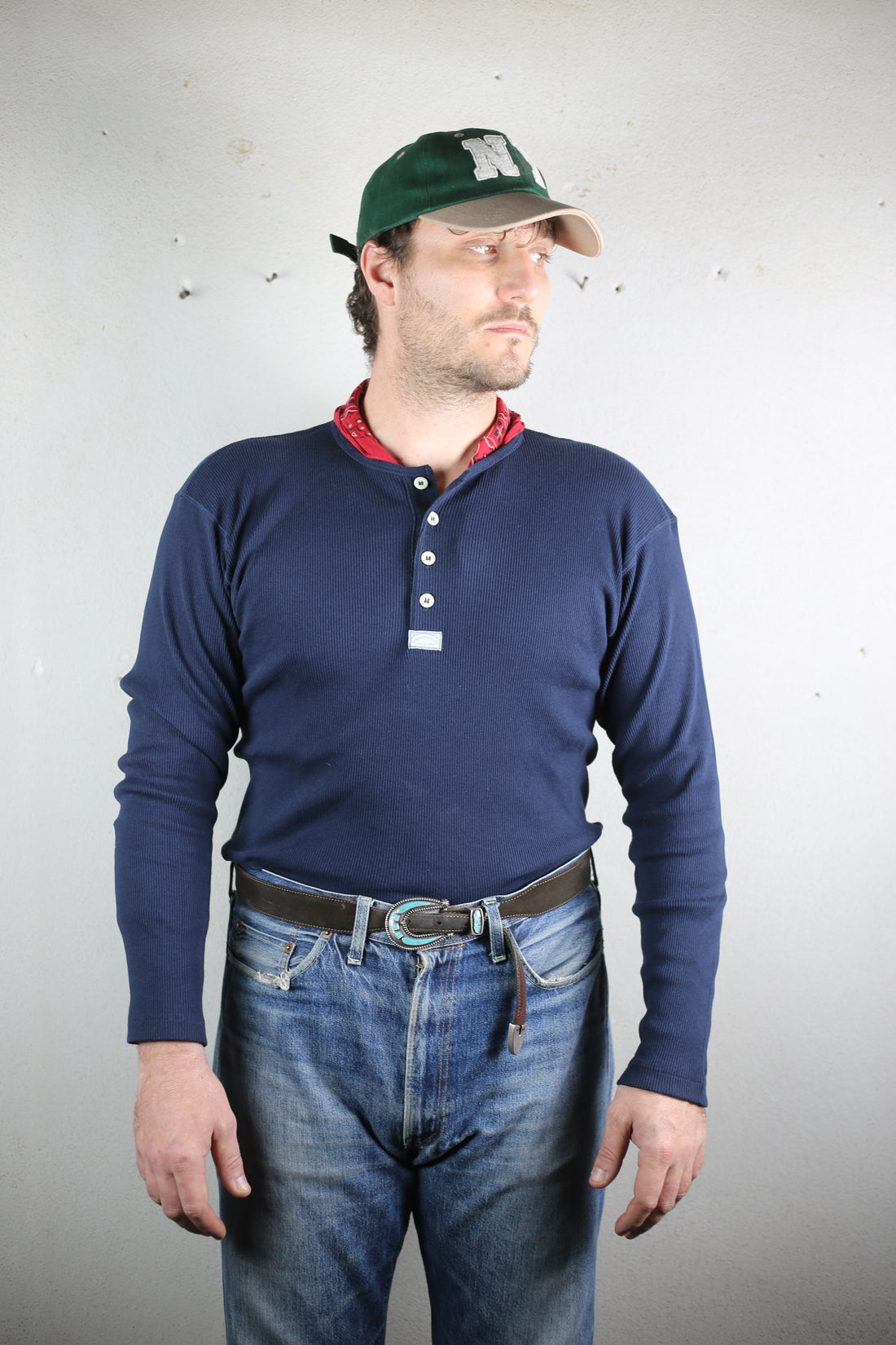 vintage deadstock 1990s Henley shirt LEVIS   