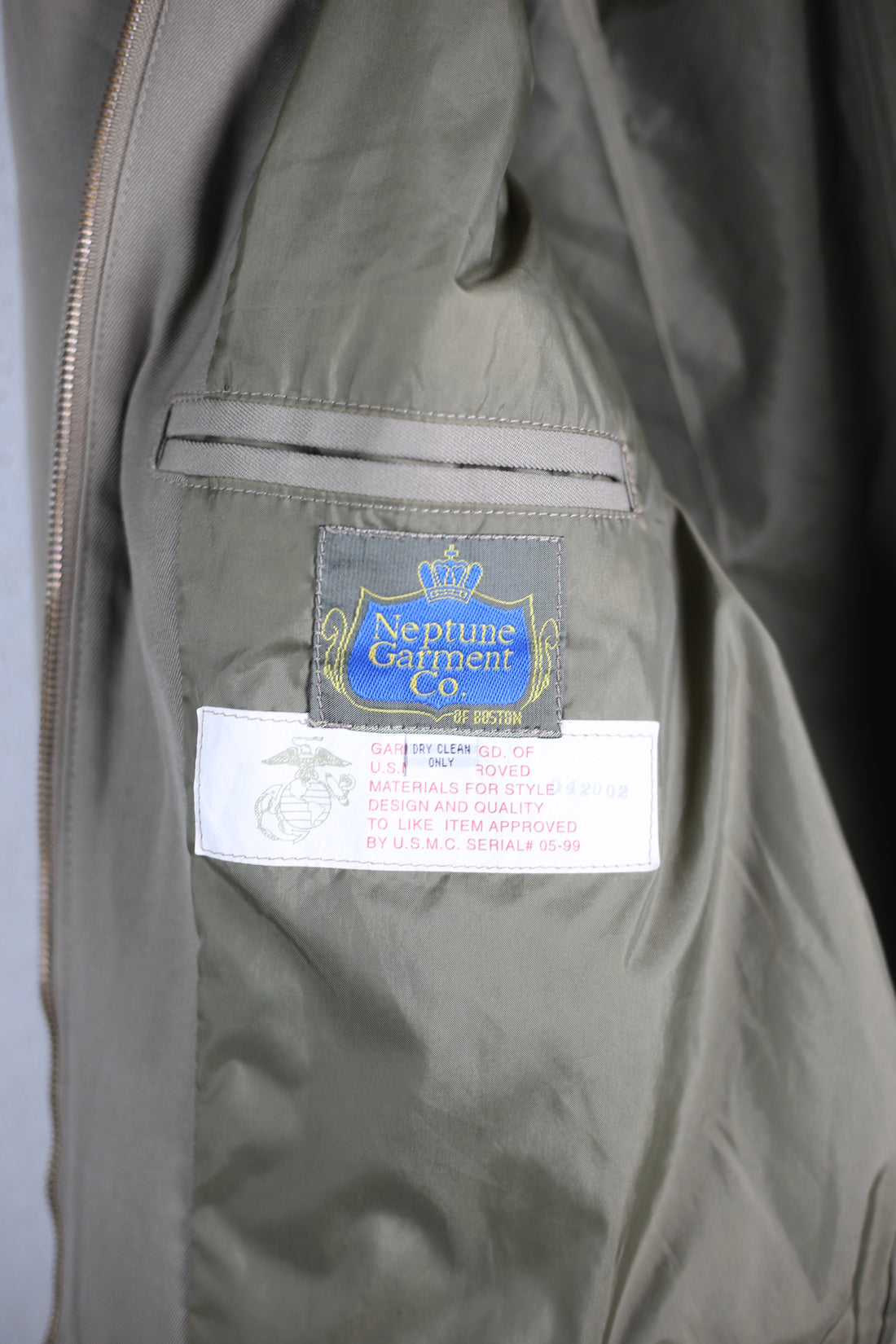 Jacket man intermediate weight USMC PEWTER 