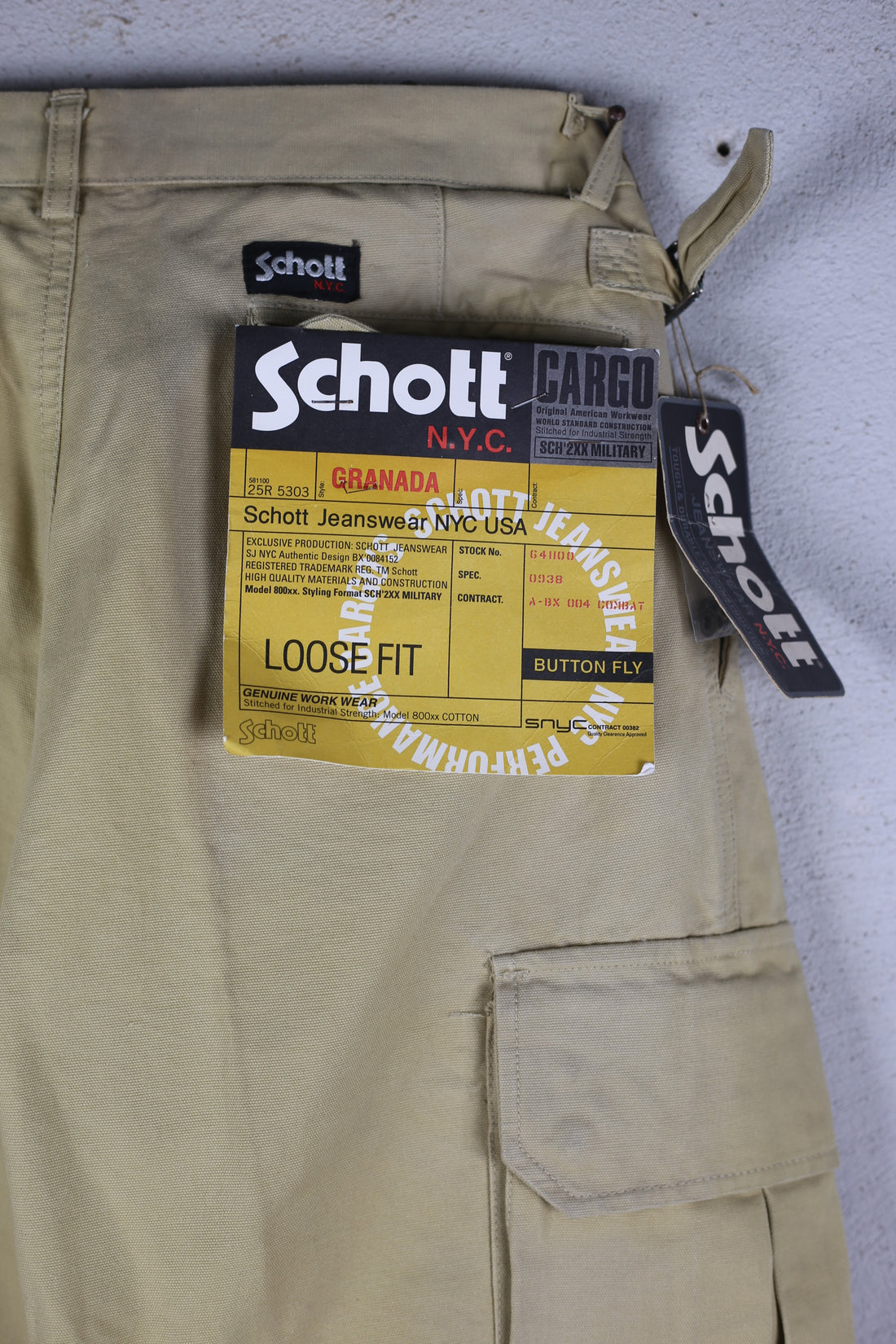 Schott Cargo deadstock W31 IT44