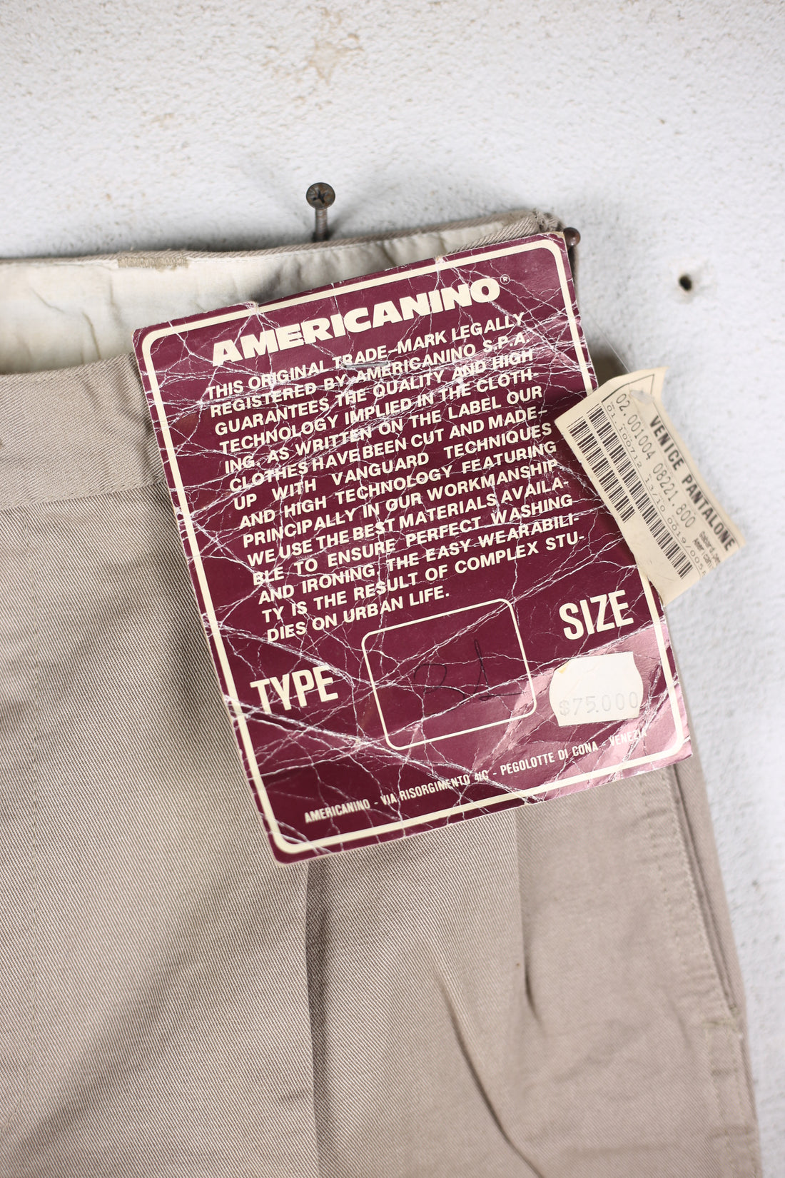 Chino Americanino deadstock W31 W32