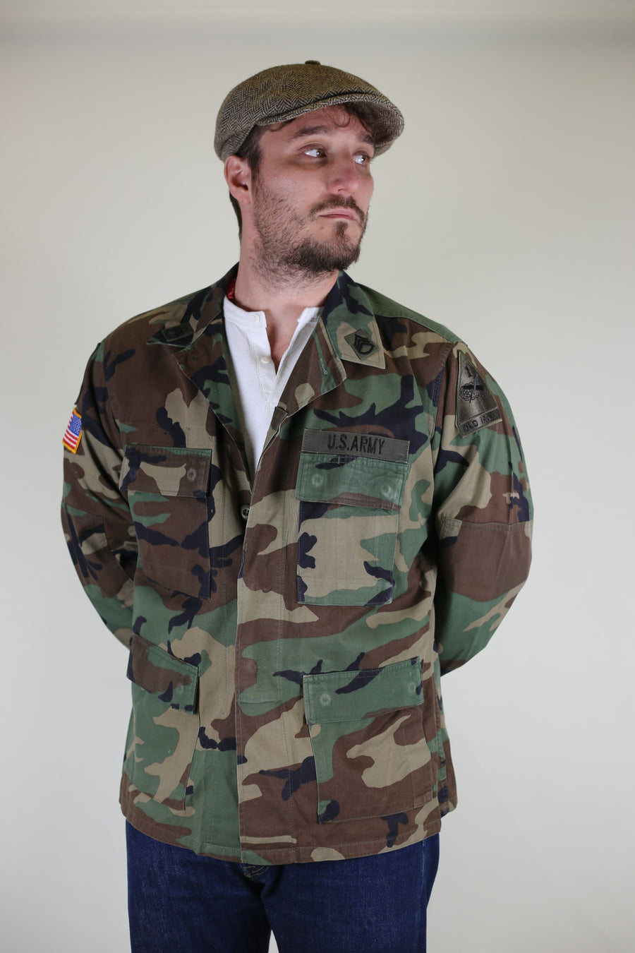GIACCA CAMOUFLAGE  BDU WOODLAND  Us Army - L -