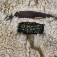 TYPE B-3 Aviator Shearling Jacket H.L.B. CORP NY - S -