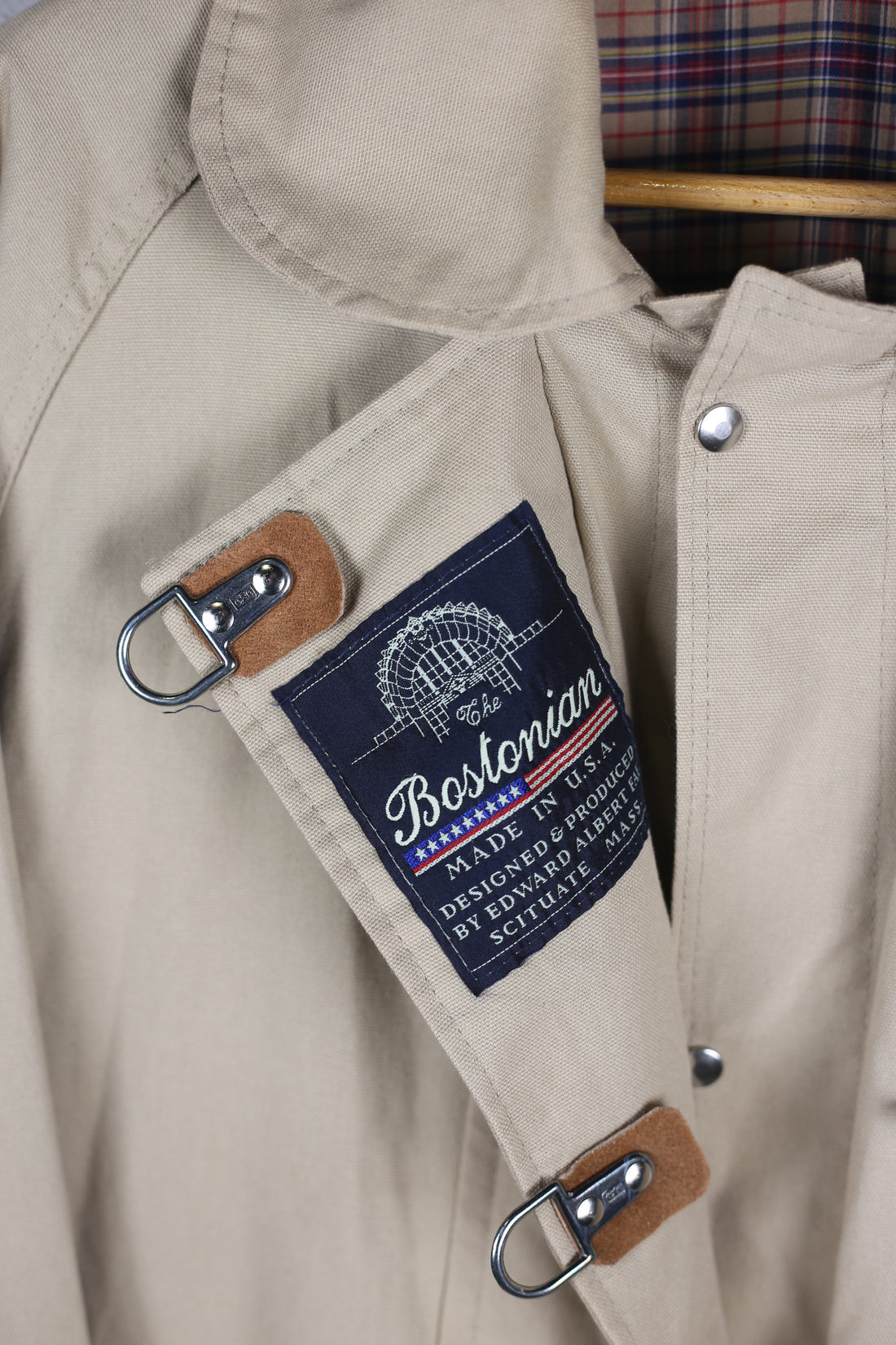 GIACCA vintage BOSTONIAN   4 GANCI MADE IN USA    -   L  -