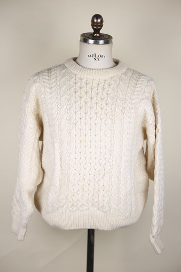 ARAN JUMPER L.L. BEAN DA DONNA    -M -