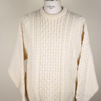 ARAN JUMPER MADE IN RELAND -L -