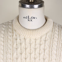 ARAN JUMPER MADE IN RELAND -L -