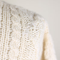 ARAN JUMPER MADE IN RELAND -L -