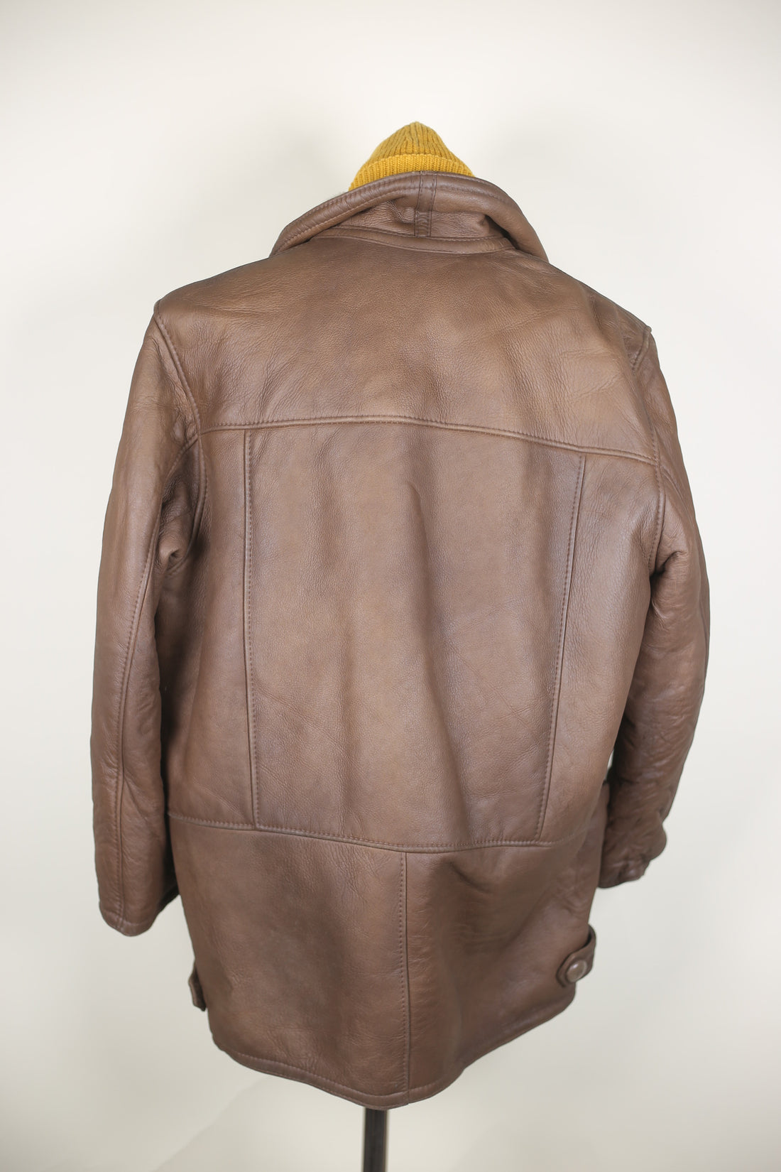 Montone SHEARLING  vera pelle -   L -