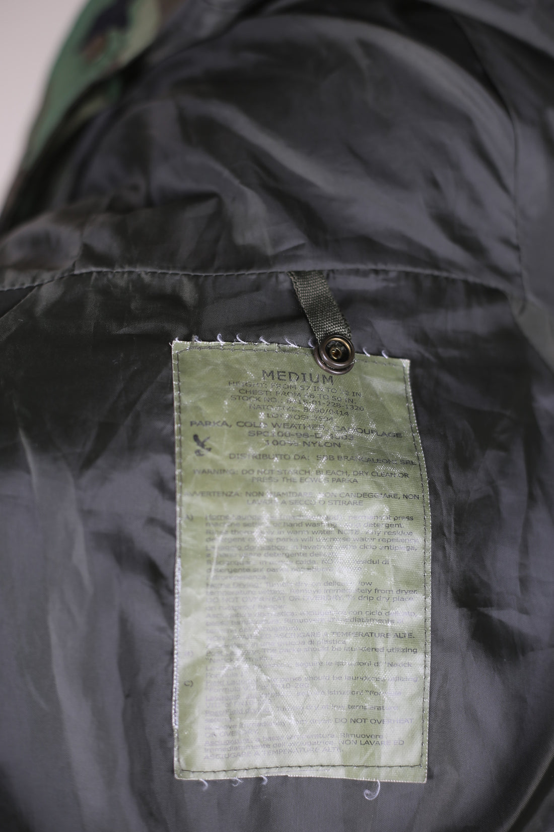 Army Camouflage Parka - L -