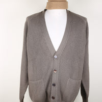 CARDIGAN GRAN SASSO LANA CASHMERE E SETA  - L -