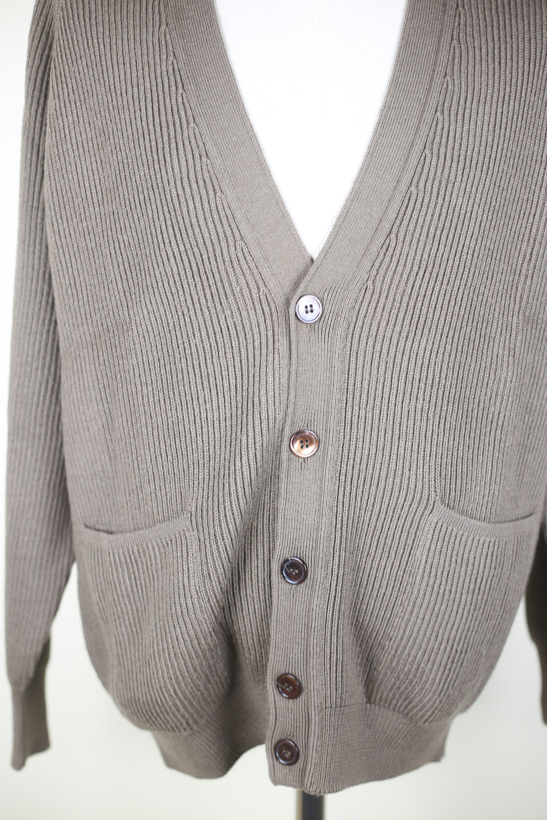 CARDIGAN GRAN SASSO LANA CASHMERE E SETA  - L -