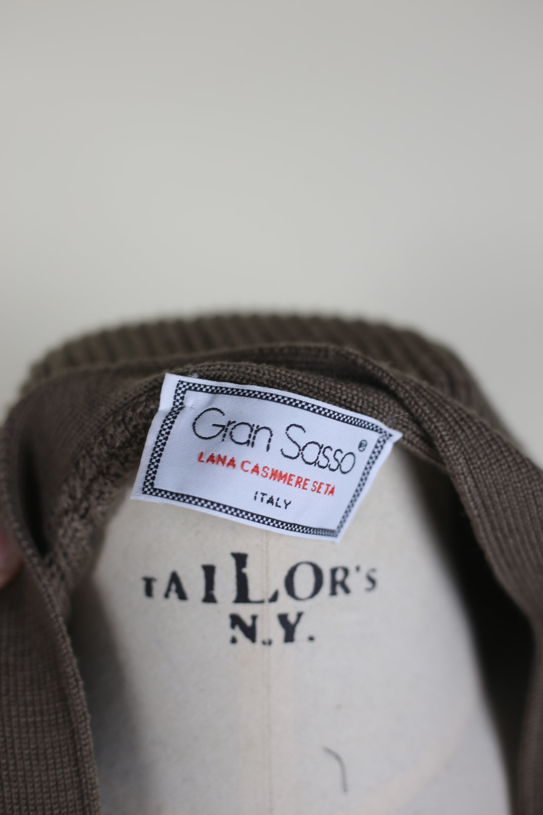 CARDIGAN GRAN SASSO LANA CASHMERE E SETA  - L -