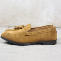 Mocassino con nappe in camoscio