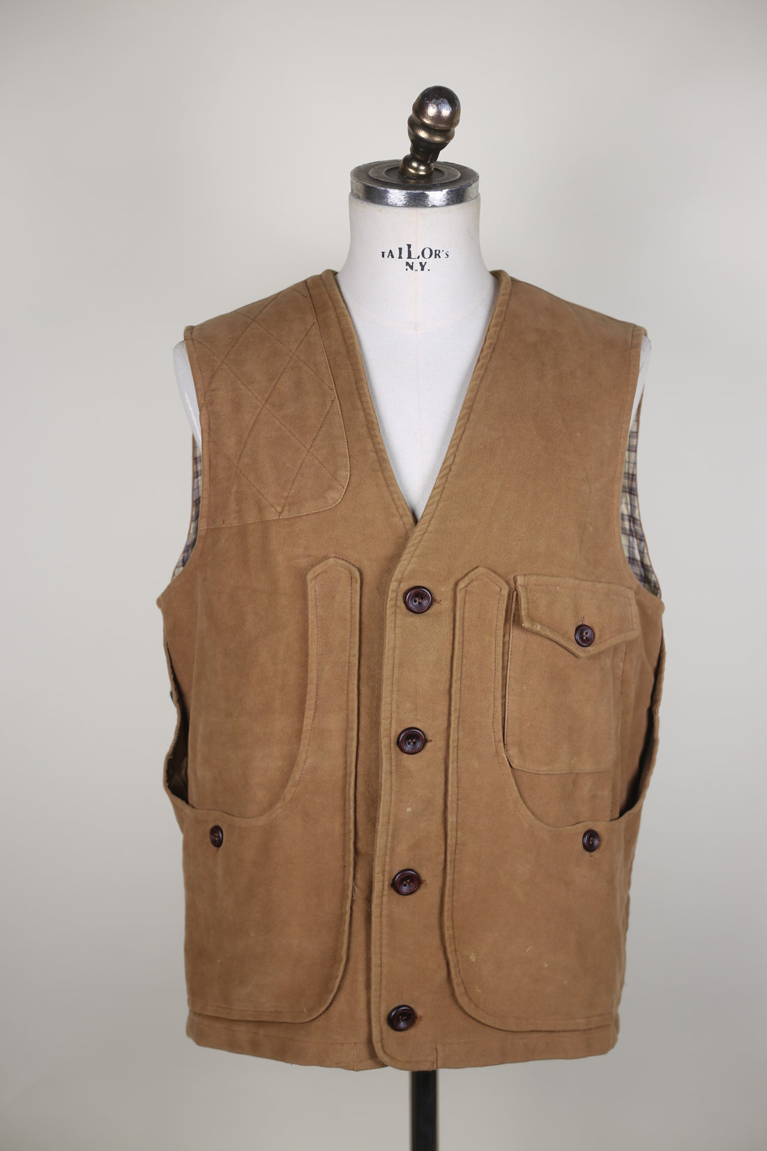Vintage velvet waistcoat duke visconti di mondrone - L -