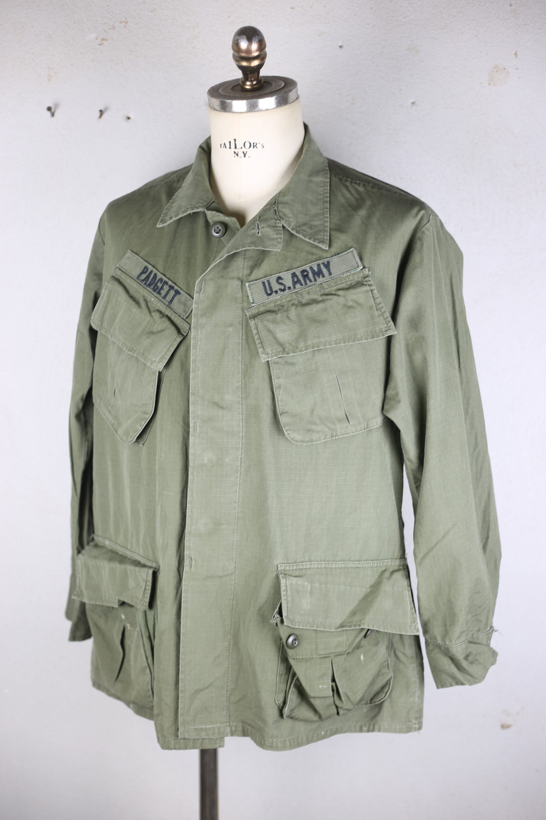 JUNGLE JACKET US ARMY 1960s  - L - (Medium Short)
