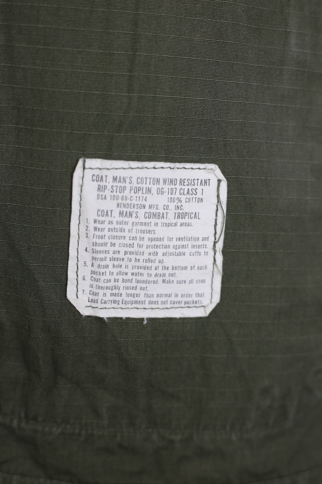 JUNGLE JACKET US ARMY 1960s  - L - (Medium Regular)