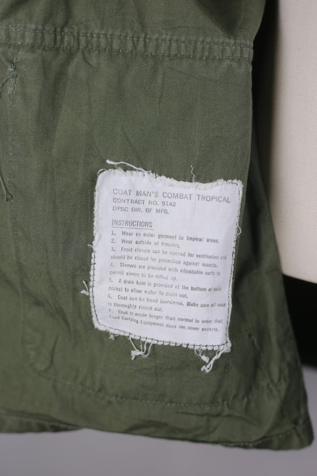 JUNGLE JACKET US ARMY 1960s  - M - (SMALL SHORT)