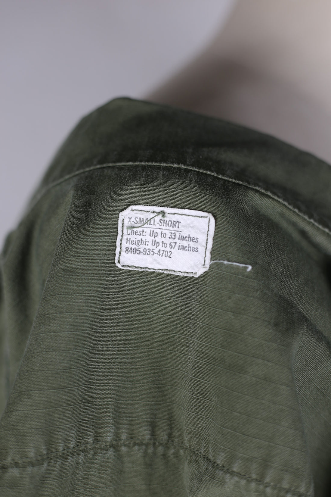 JUNGLE JACKET US ARMY 1960s  - S - (X-SMALL SHORT)