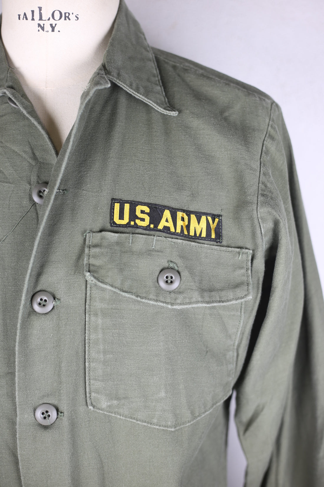 US ARMY OG 107 Shirt 1960s - L -