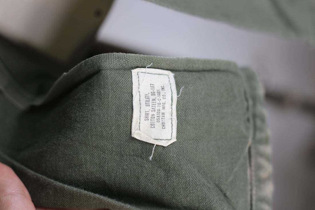 US ARMY OG 107 Shirt 1960s - L -