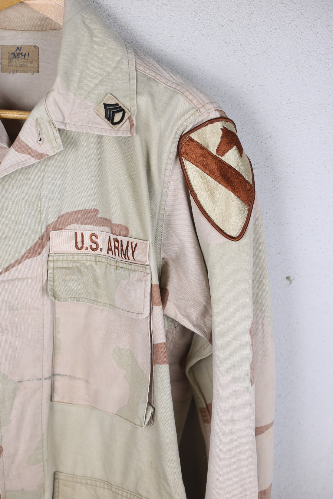 JACKET DESERT WOODLAND US ARMY 1ST CAVALRY - L - (MEDIUM REGULAR)