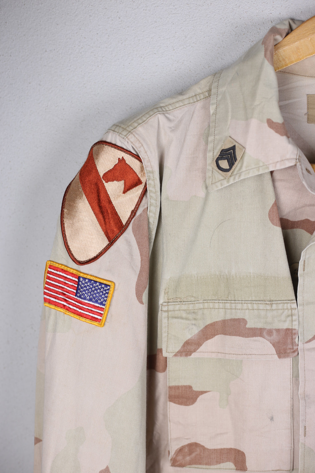 JACKET DESERT WOODLAND US ARMY 1ST CAVALRY - L - (MEDIUM REGULAR)