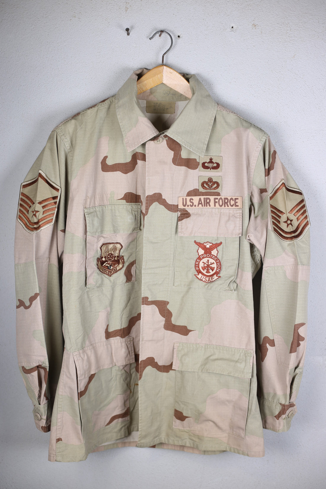 DESERT WOODLAND US AIR FORCE JACKET - L - (MEDIUM LONG)