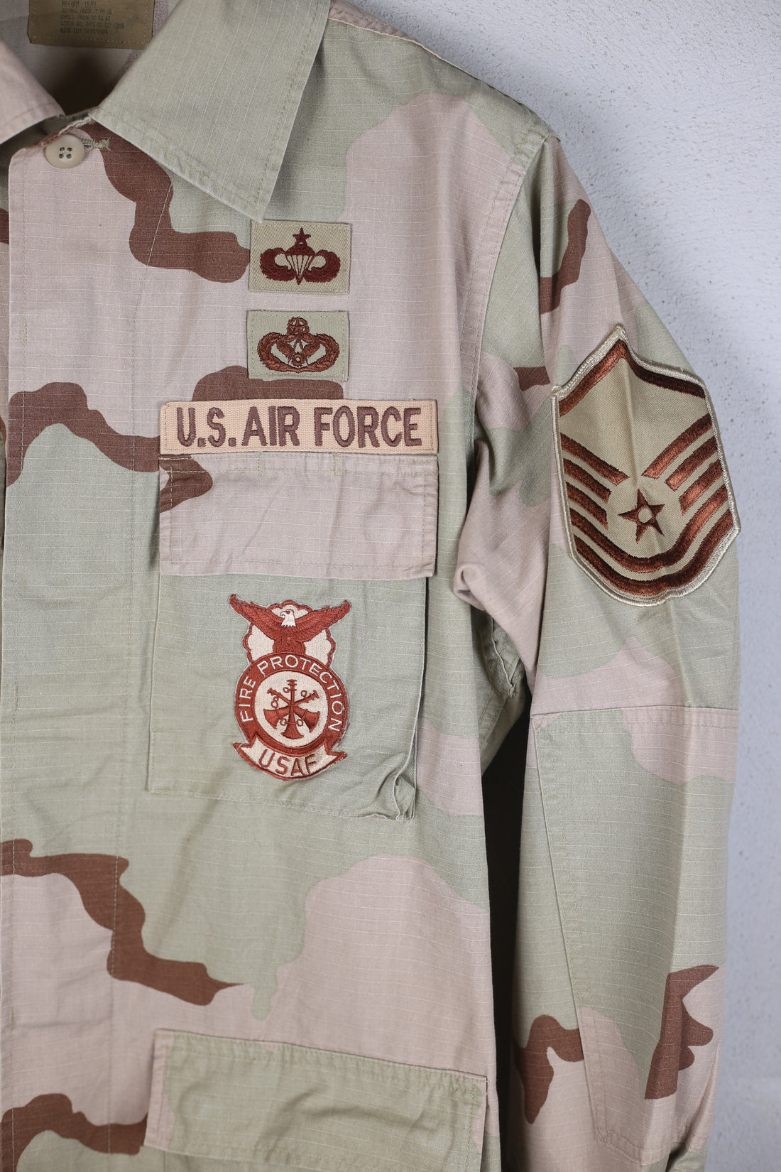 DESERT WOODLAND US AIR FORCE JACKET - L - (MEDIUM LONG)