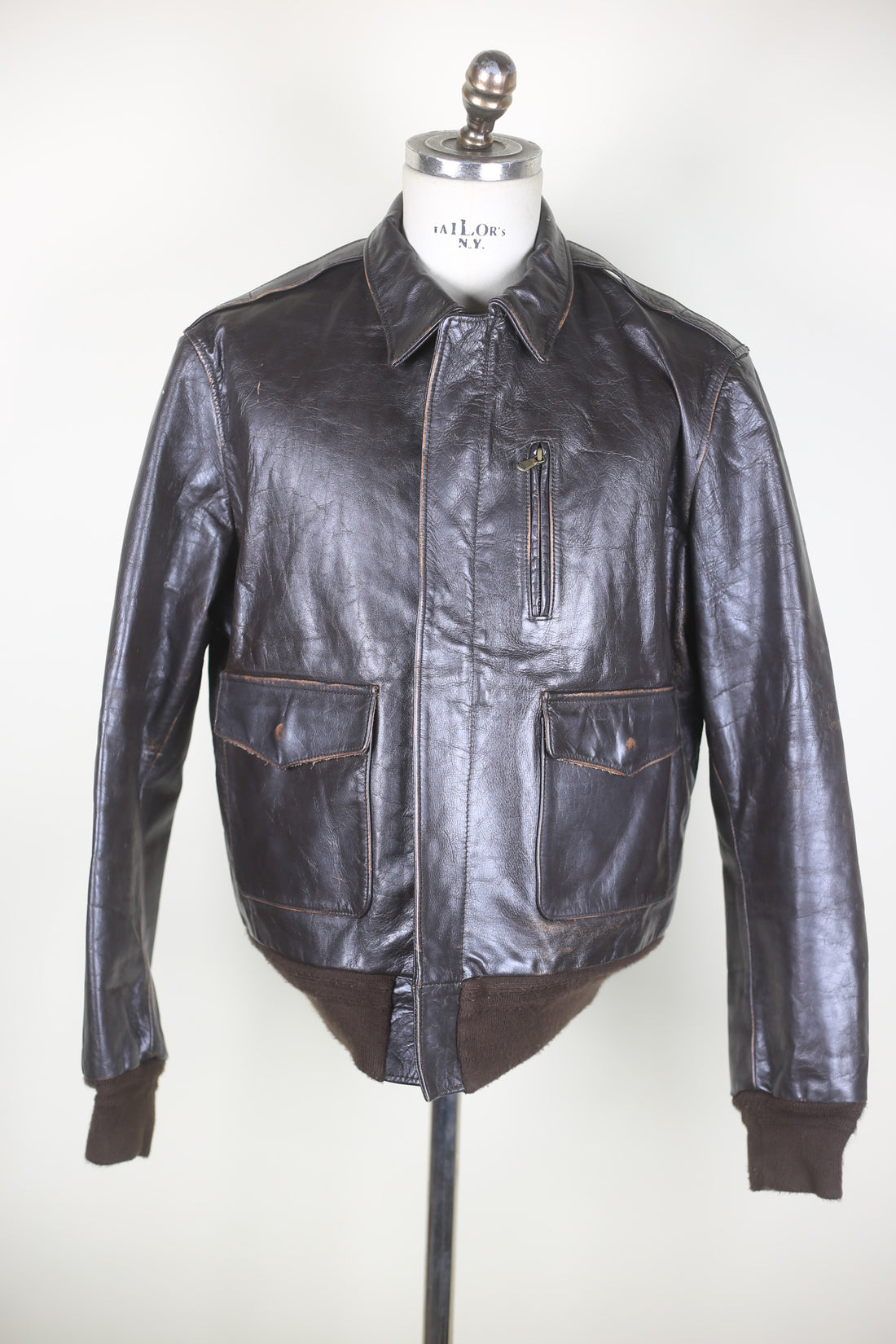 Vintage Americanino Leather A2 Jacket L - Main Image