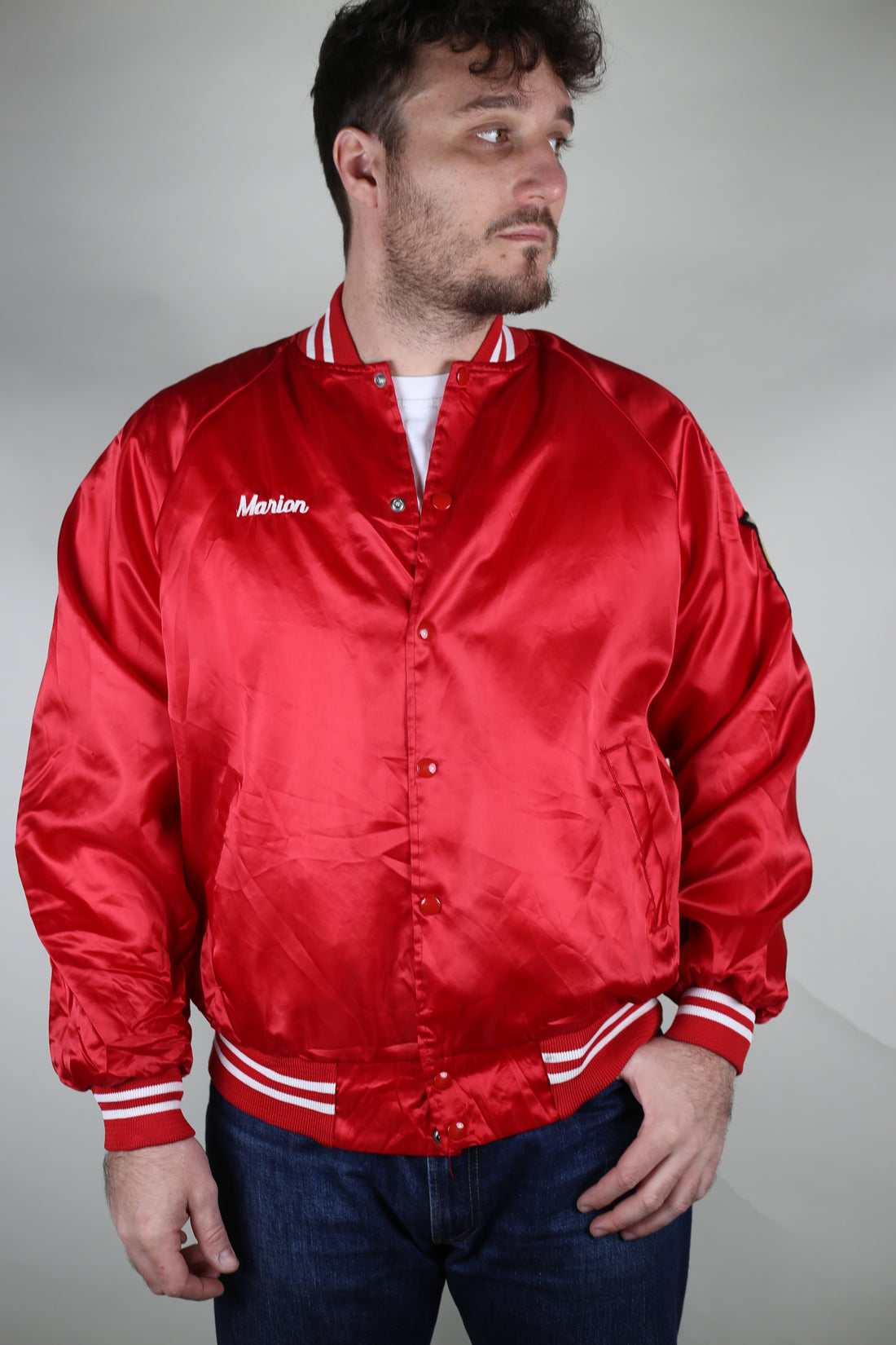 VINTAGE NYLON JACKET MADE IN USA - L -