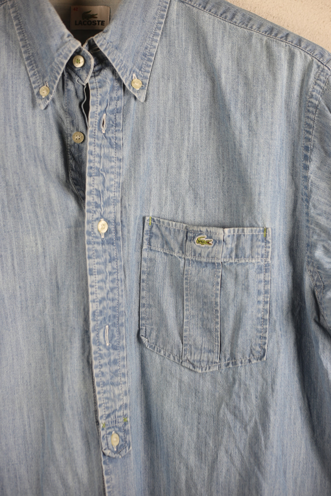 LACOSTE denim shirt -L-