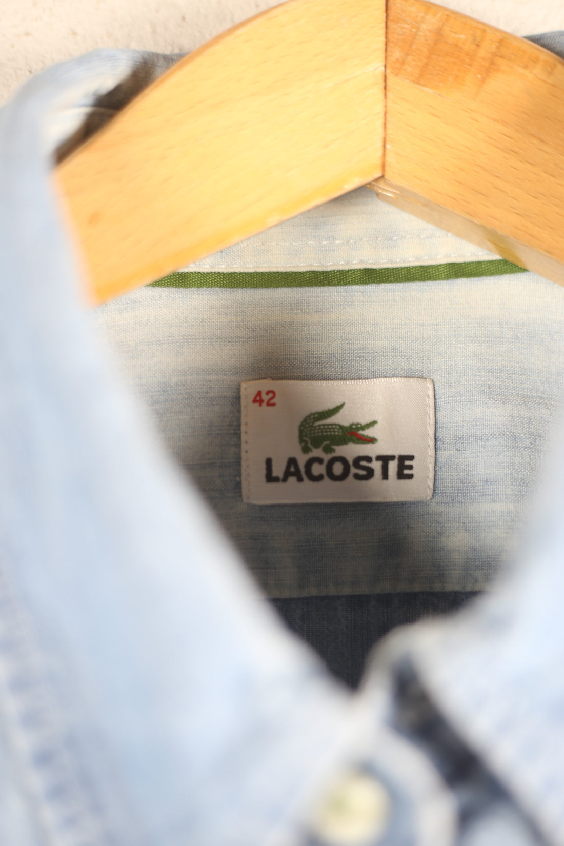 LACOSTE denim shirt -L-
