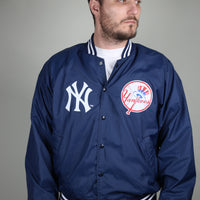 VINTAGE NYLON JACKET MADE IN USA YANKEES - L -