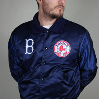 VINTAGE NYLON JACKET MADE IN USA RED SOX  - M -