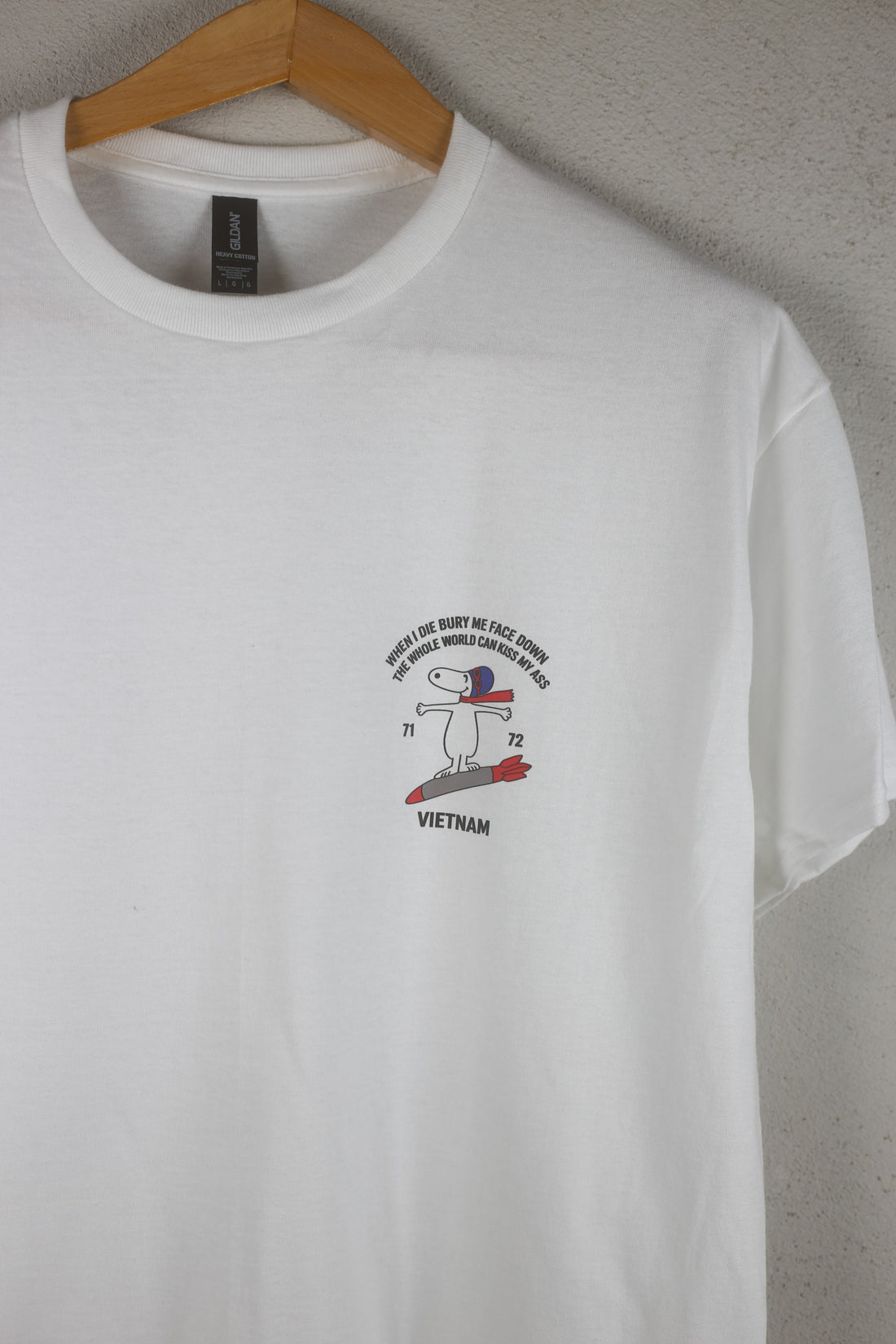 T-shirt tubolare vietnam 71-72 souvenir snoopy