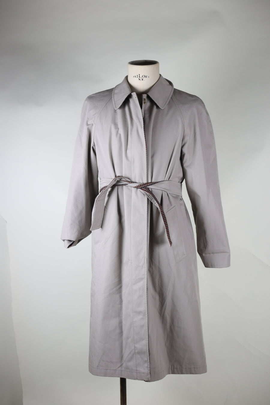 DOUBLE FACE Vintage Trench Coat - M -