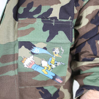 BDU WOODLAND Us Army Donald Duck Jacket - L -