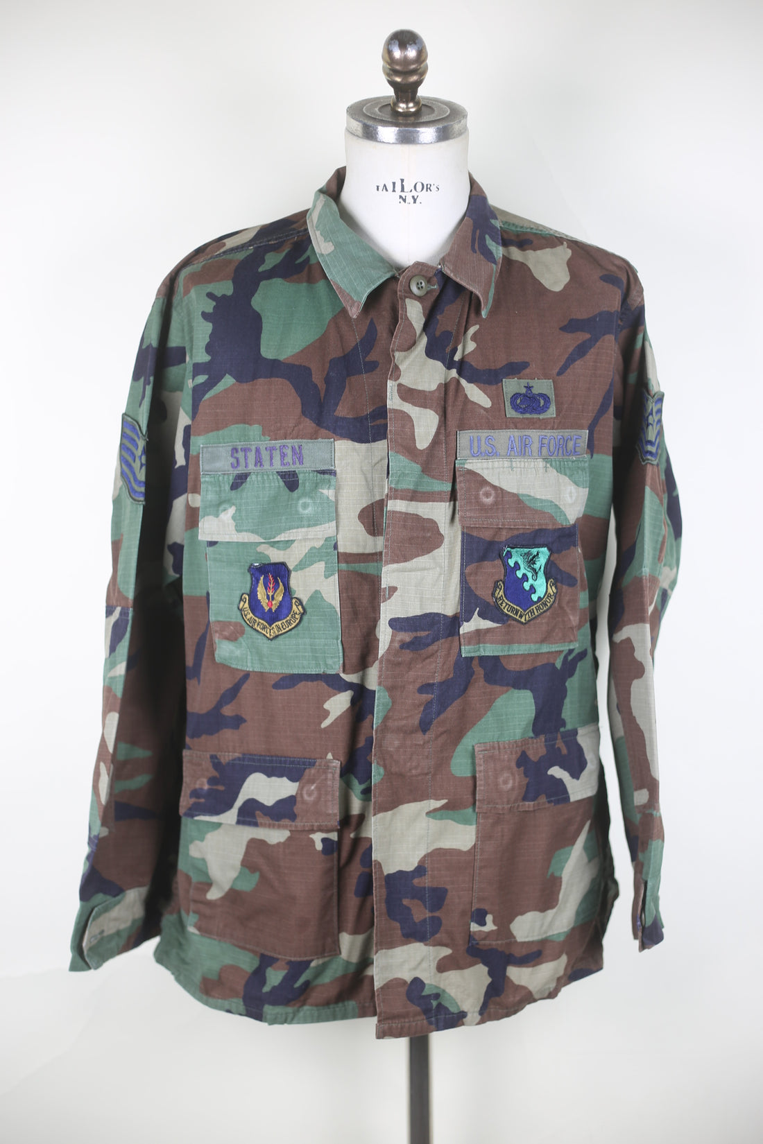 US Air Force Bdu Camouflage Jacket - XL - (Customizable)