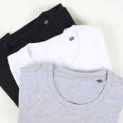 Pack of 3 organic cotton tubular t-shirts