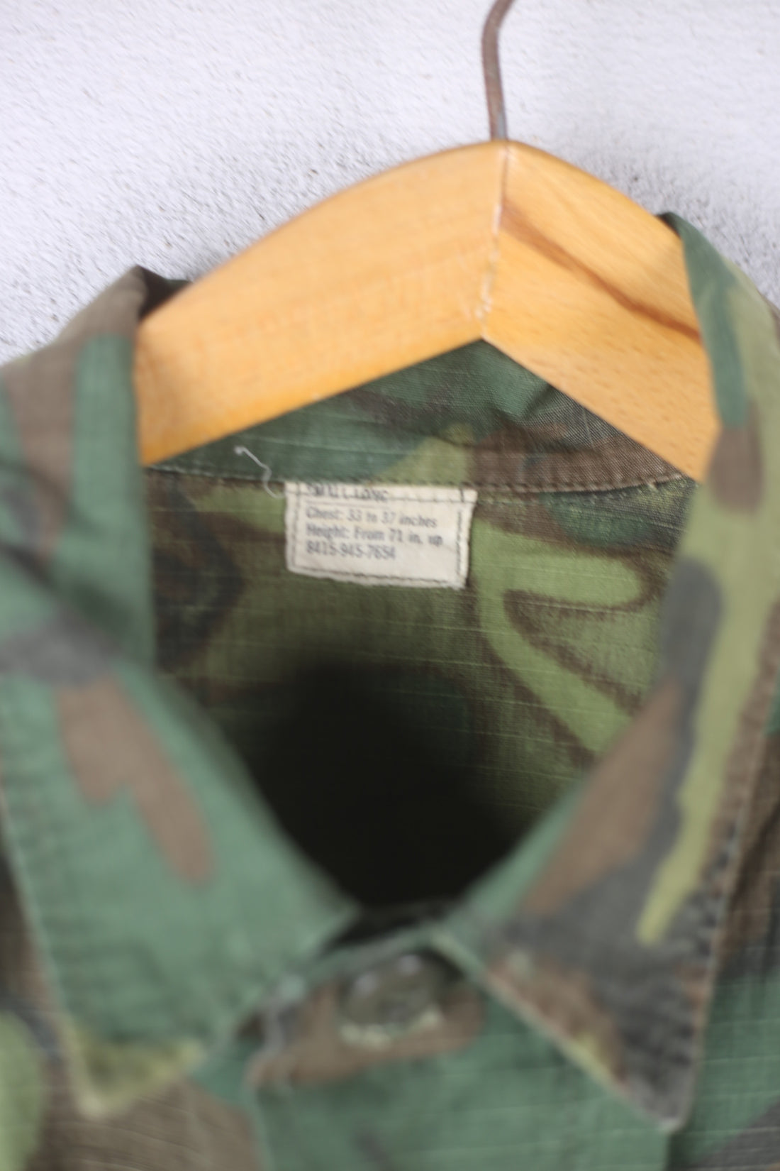 ERDL JUNGLE JACKET   1960s  - M - (SMALL LONG )
