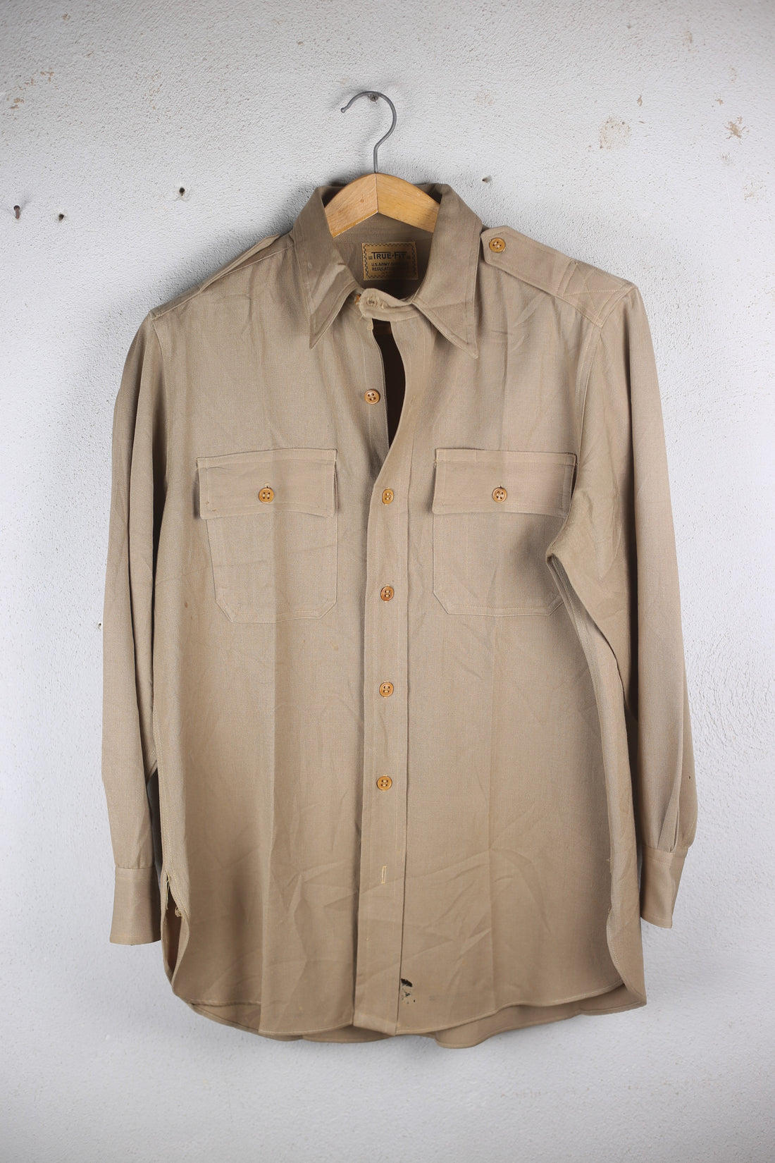 Us Army OFFICER Shirt 1950s - M -